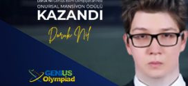 Genius Bilim Olimpiyatları’nda ONURSAL MANSİYON ÖDÜLÜ KAZANDI
